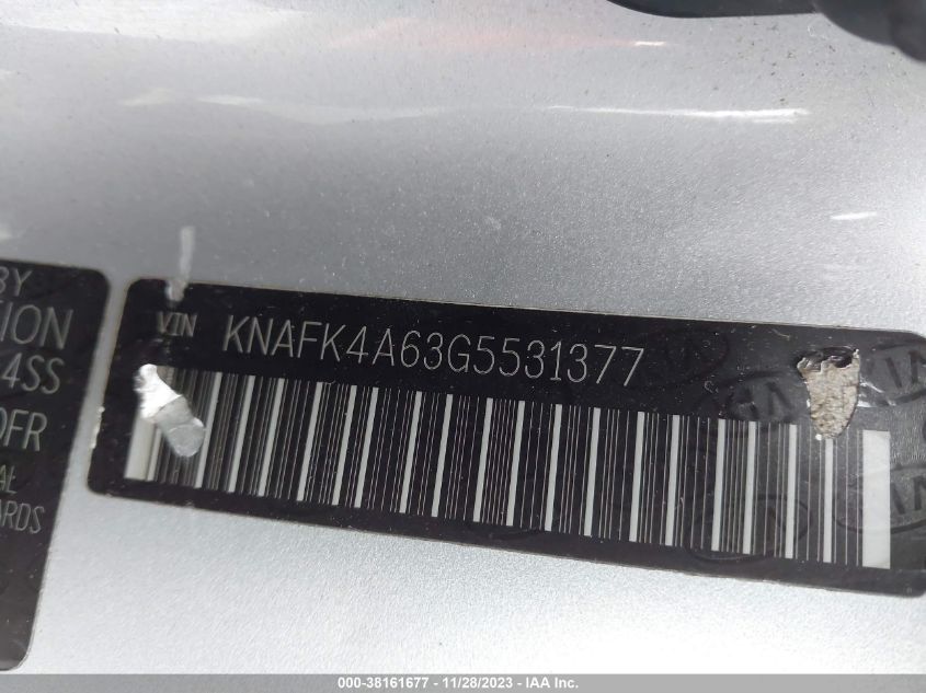 2016 KIA FORTE LX - KNAFK4A63G5531377