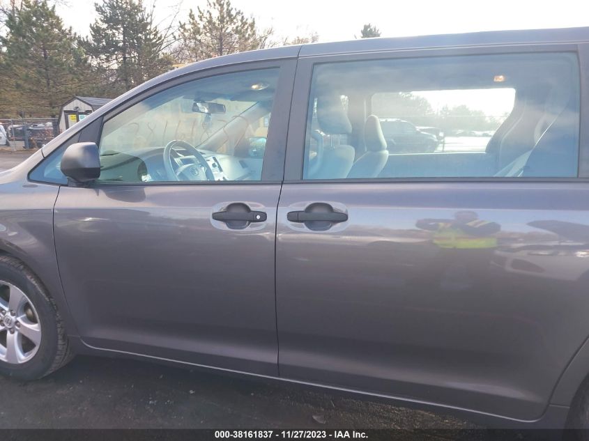 2013 TOYOTA SIENNA L V6 7 PASSENGER - 5TDZK3DC1DS342583