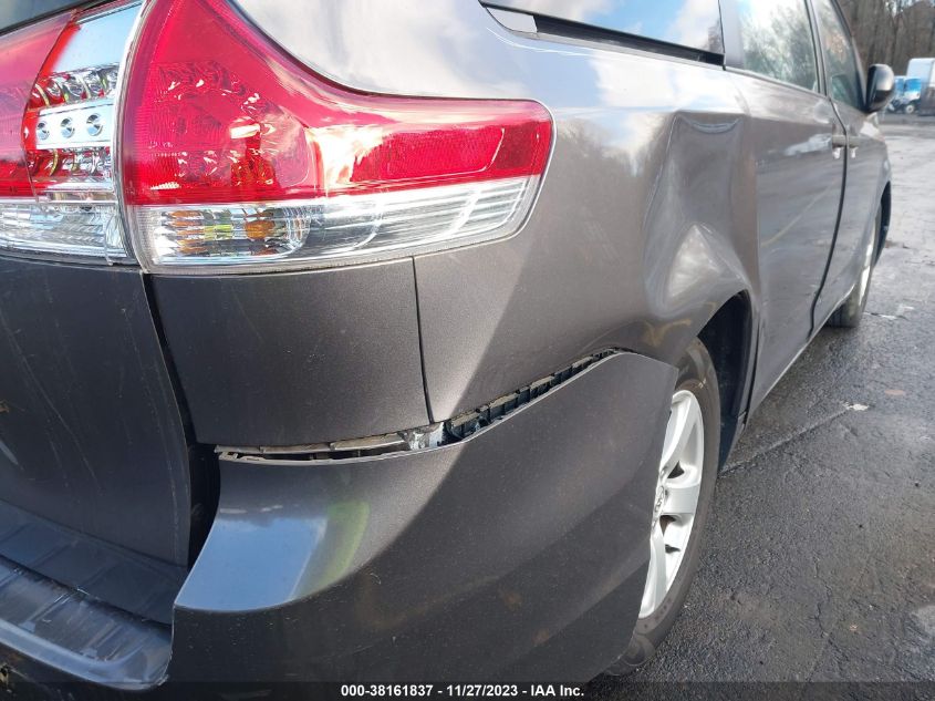 2013 TOYOTA SIENNA L V6 7 PASSENGER - 5TDZK3DC1DS342583