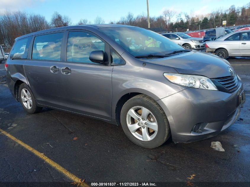 2013 TOYOTA SIENNA L V6 7 PASSENGER - 5TDZK3DC1DS342583