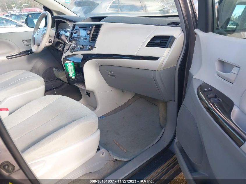 2013 TOYOTA SIENNA L V6 7 PASSENGER - 5TDZK3DC1DS342583