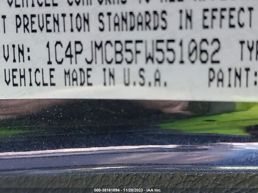 2015 JEEP CHEROKEE LATITUDE - 1C4PJMCB5FW551062