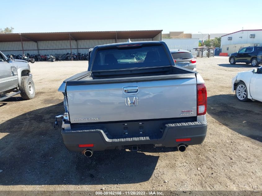 2022 HONDA RIDGELINE SPORT - 5FPYK3F16NB007890