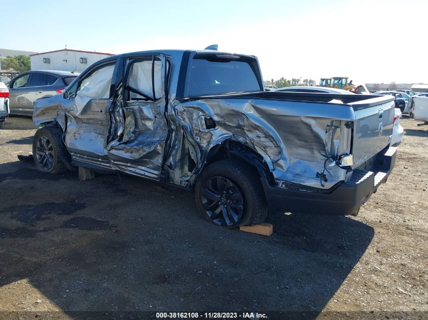2022 HONDA RIDGELINE SPORT - 5FPYK3F16NB007890