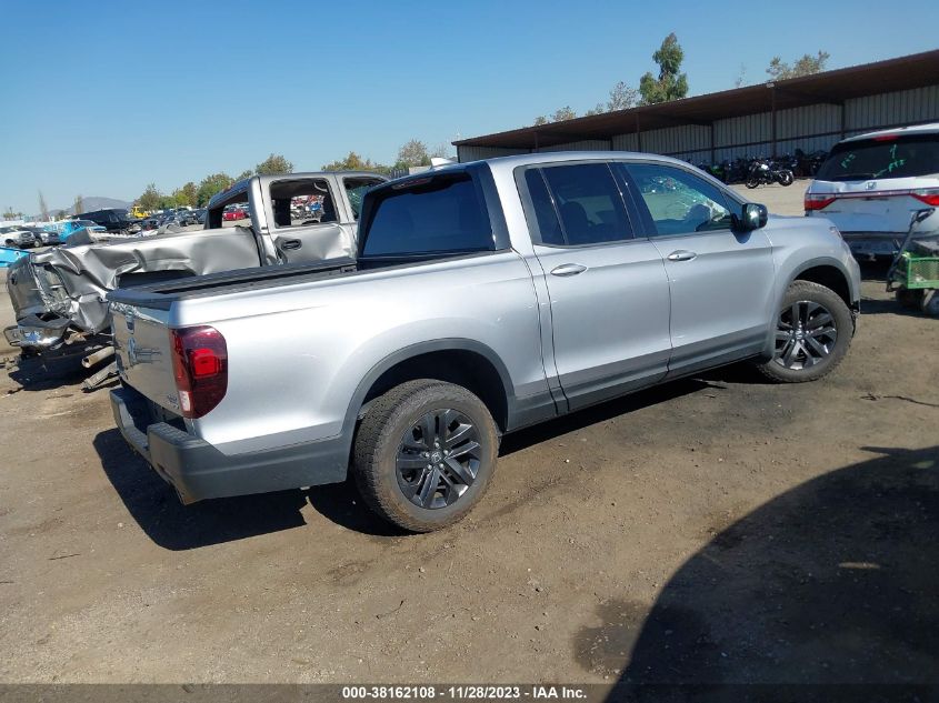 2022 HONDA RIDGELINE SPORT - 5FPYK3F16NB007890