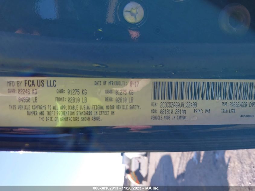 2018 DODGE CHALLENGER SXT - 2C3CDZAG0JH132498