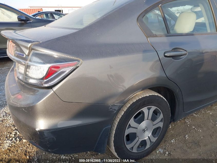 2013 HONDA CIVIC HYBRID - 19XFB4F22DE003063