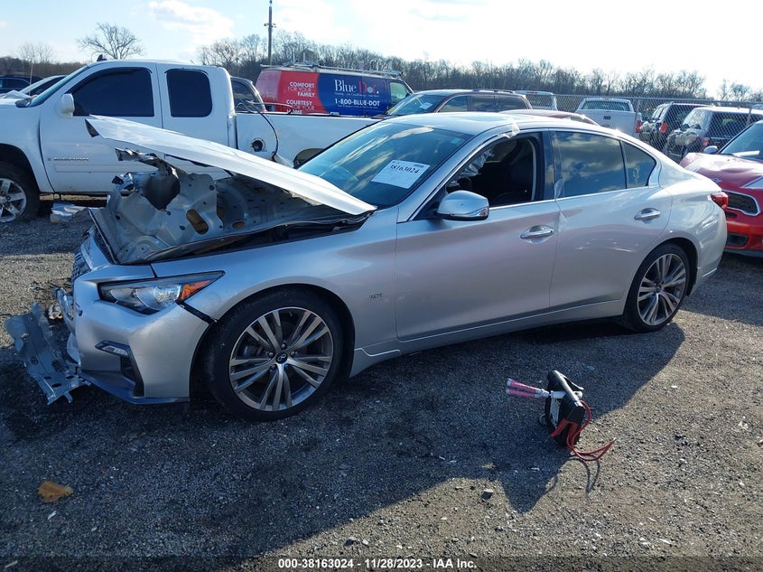VIN JN1EV7AR0JM444019 2018 INFINITI Q50 LUXE/SPORT