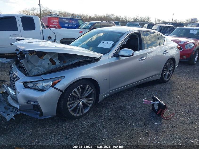 VIN JN1EV7AR0JM444019 2018 INFINITI Q50 LUXE/SPORT