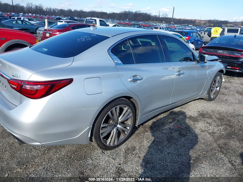 VIN JN1EV7AR0JM444019 2018 INFINITI Q50 LUXE/SPORT