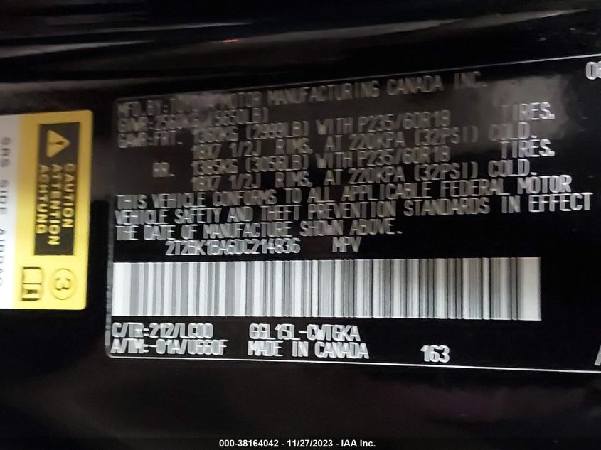 2013 LEXUS RX 350 - 2T2BK1BA6DC214836
