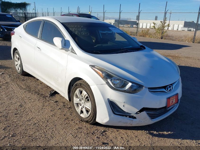 2016 HYUNDAI ELANTRA SE/SPORT/LIMITED - 5NPDH4AE9GH780332