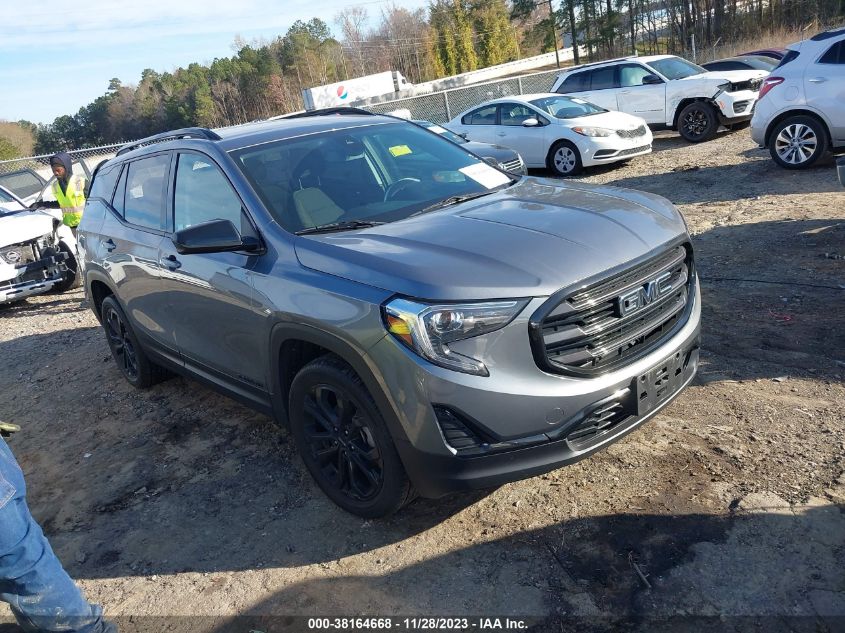 Lot #2534661240 2021 GMC TERRAIN AWD SLE salvage car