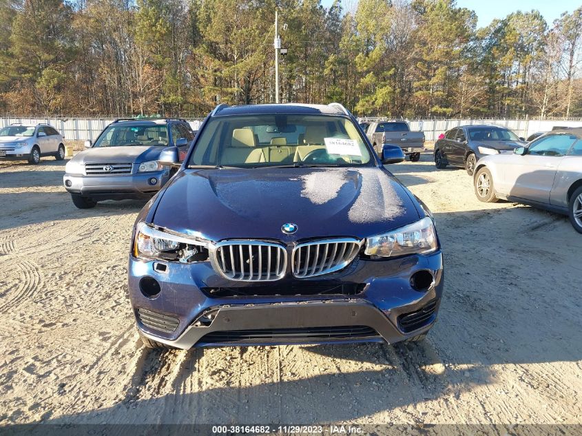 2017 BMW X3 SDRIVE28I - 5UXWZ7C31H0X42738