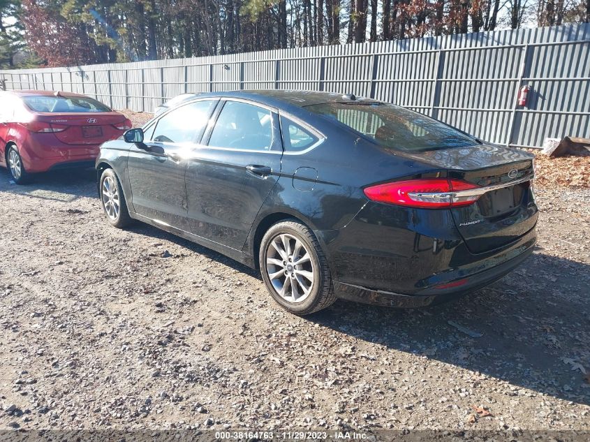 2017 FORD FUSION SE - 3FA6P0H74HR203028