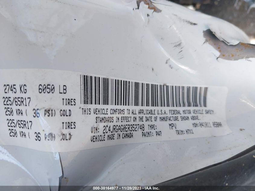 2014 DODGE R35 2C4RJGAG0ER352748