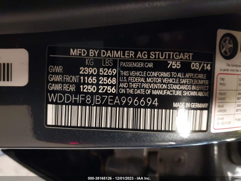 2014 MERCEDES-BENZ E 350 4MATIC - WDDHF8JB7EA996694