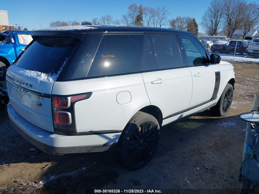 VIN SALGS2RU6LA597320 2020 LAND ROVER RANGE ROVER HSE