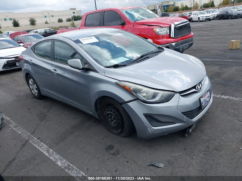 2016 HYUNDAI ELANTRA SE - 5NPDH4AE1GH700960