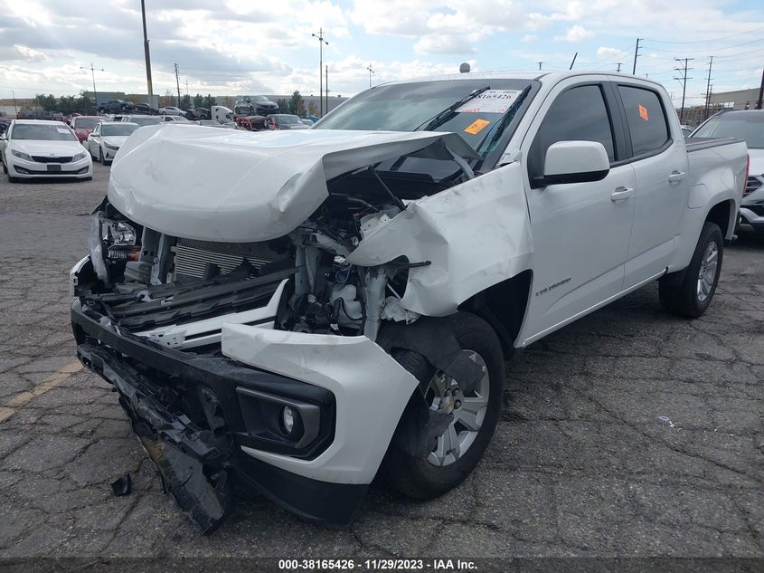 VIN 1GCGSCEA7N1239607 2022 CHEVROLET COLORADO LT
