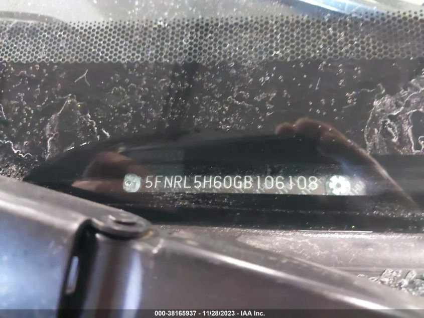 2016 HONDA ODYSSEY EXL - 5FNRL5H60GB106108