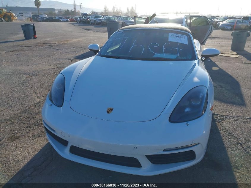2017 PORSCHE 718 BOXSTER WP0CA2A85HS221619