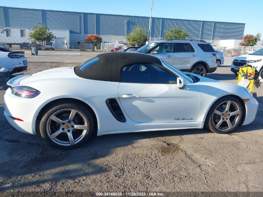 2017 PORSCHE 718 BOXSTER WP0CA2A85HS221619
