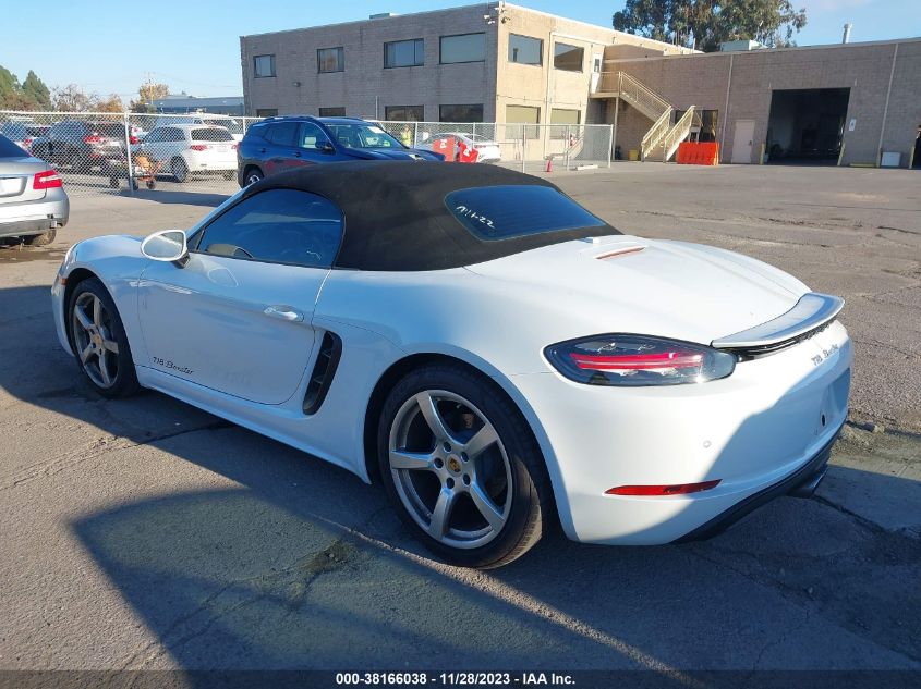 2017 PORSCHE 718 BOXSTER WP0CA2A85HS221619