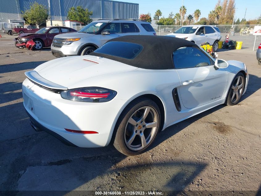 2017 PORSCHE 718 BOXSTER WP0CA2A85HS221619