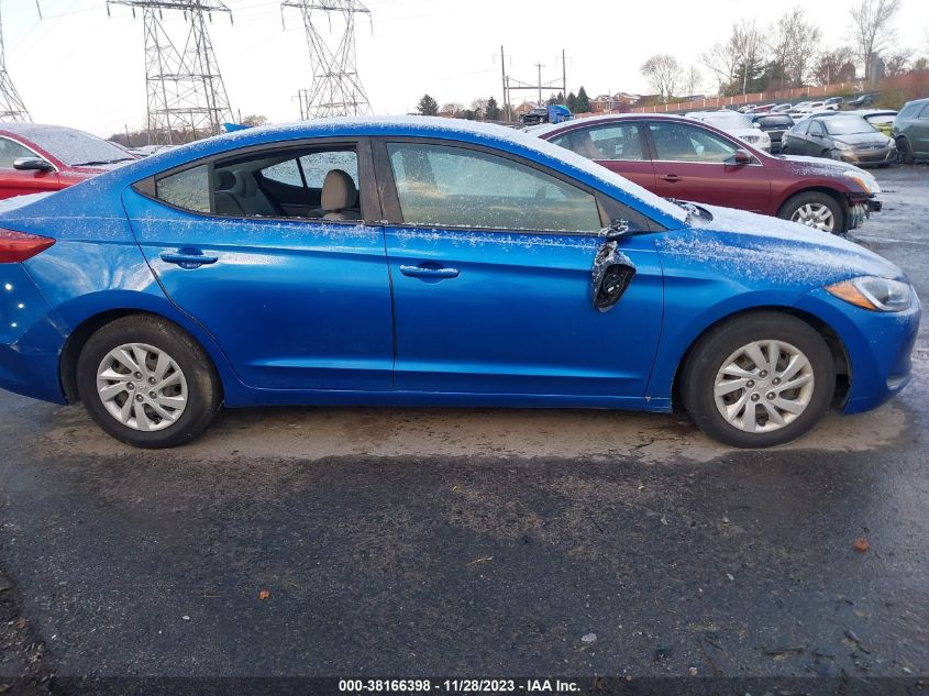2017 HYUNDAI ELANTRA SE - 5NPD74LF3HH211390