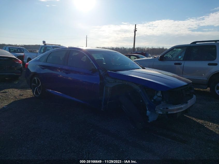 Lot #2539237917 2018 HONDA ACCORD SPORT salvage car