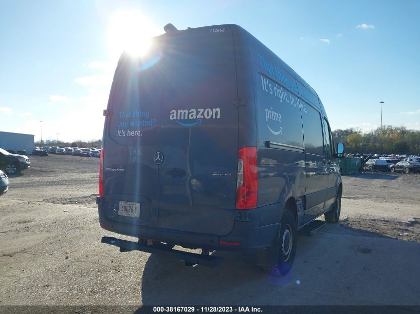 2019 MERCEDES-BENZ SPRINTER 2500 HIGH ROOF V6 - WD4PF0CD6KP100289