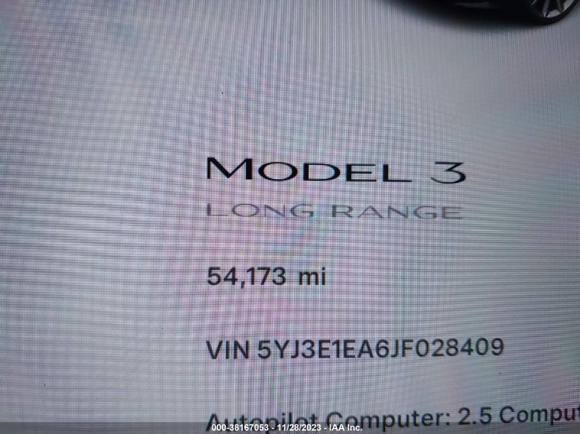 2018 TESLA MODEL 3 - 5YJ3E1EA6JF028409
