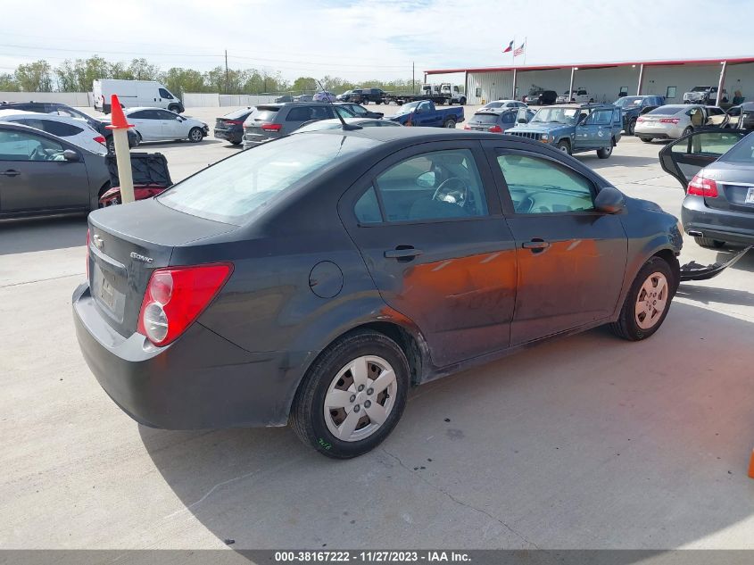2013 CHEVROLET SONIC LS AUTO - 1G1JA5SH4D4216300
