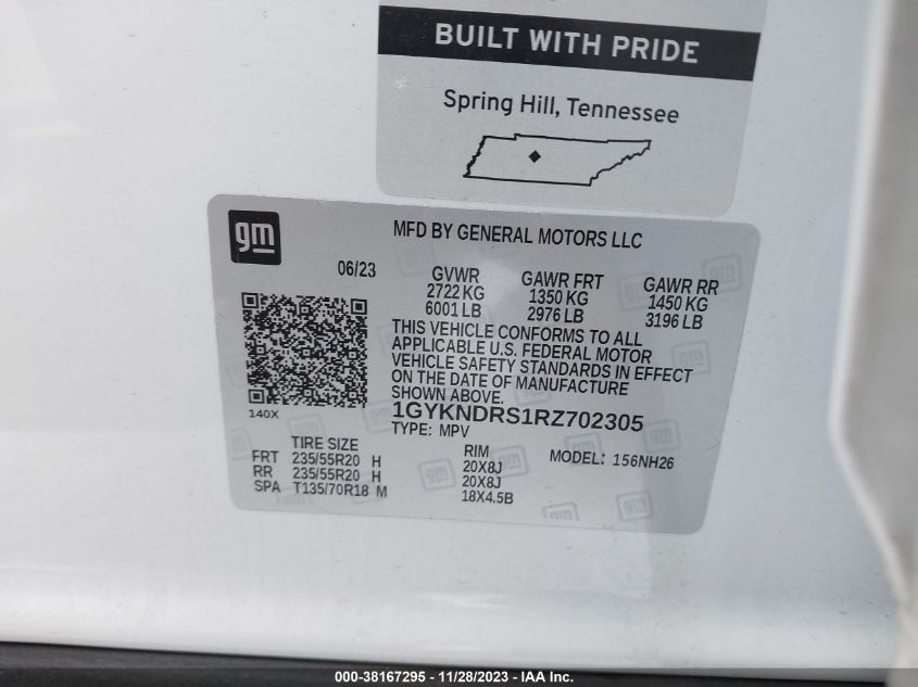 2024 CADILLAC XT5 AWD PREMIUM LUXURY - 1GYKNDRS1RZ702305