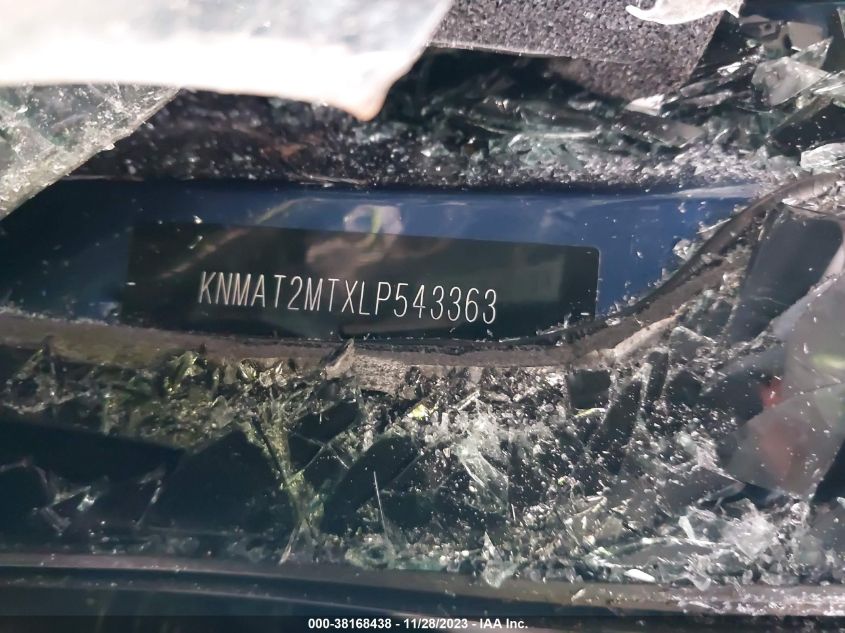 2020 NISSAN ROGUE S/SV - KNMAT2MTXLP543363