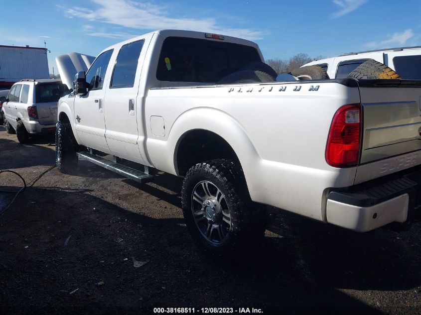 2016 FORD SUPER DUTY F-250 SRW LARIAT/PLATINUM - 1FT7W2BT4GED09788