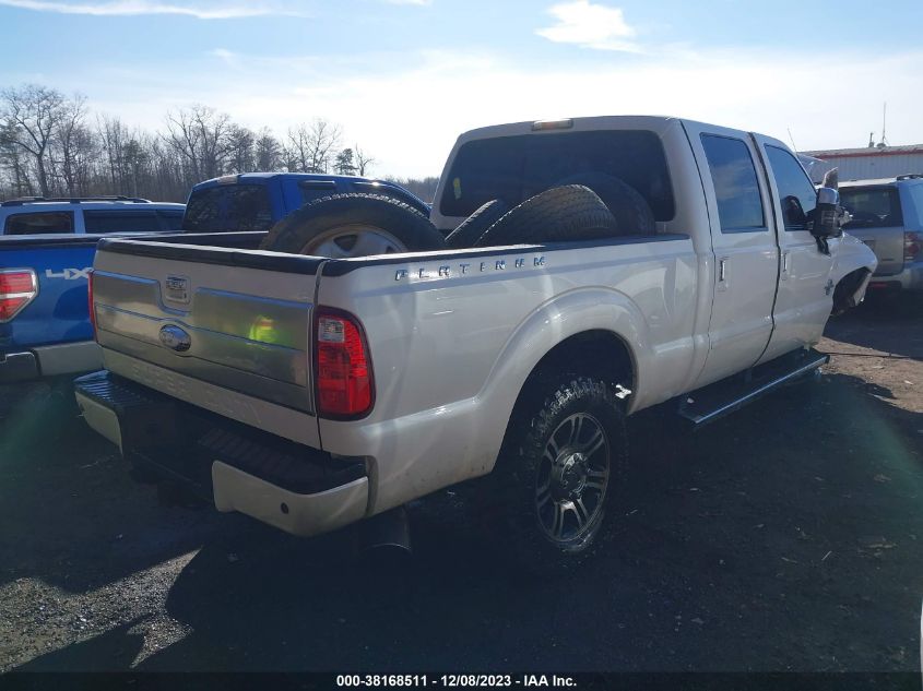 2016 FORD SUPER DUTY F-250 SRW LARIAT/PLATINUM - 1FT7W2BT4GED09788