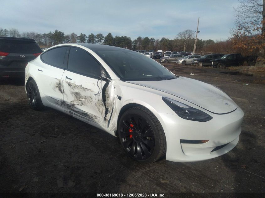 5YJ3E1EC1NF104822 TESLA MODEL 3 PERFORMANCE DUAL MOTOR 2022