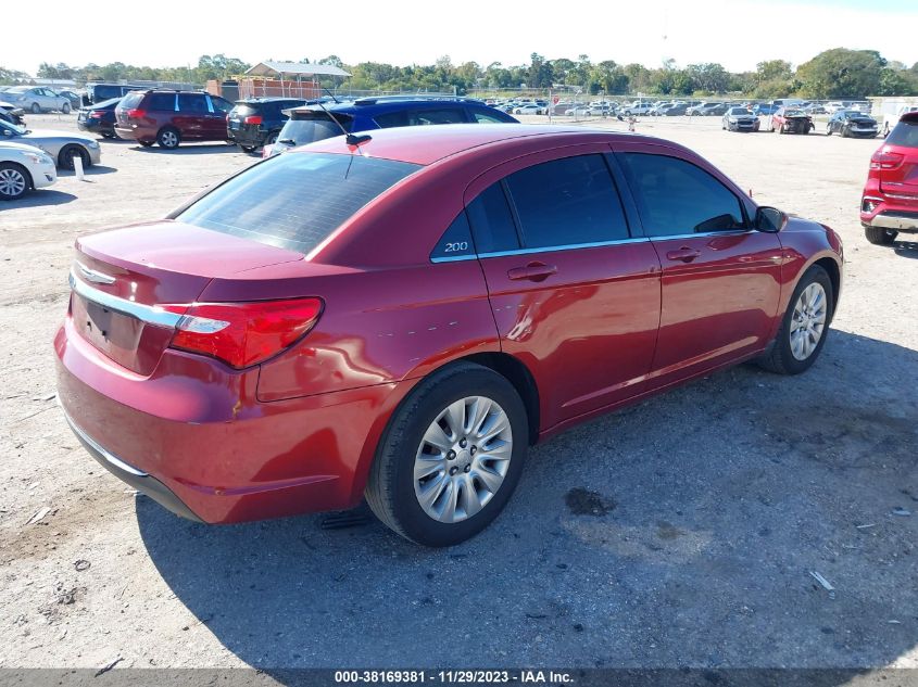 2013 CHRYSLER 200 LX - 1C3CCBAG3DN722362