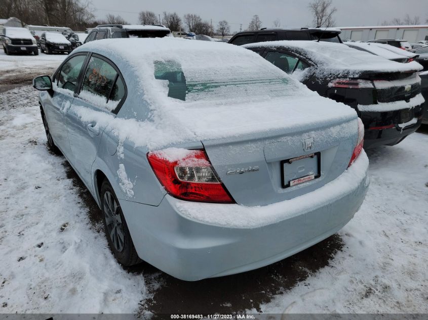 19XFB2E57CE004255 | 2012 HONDA CIVIC