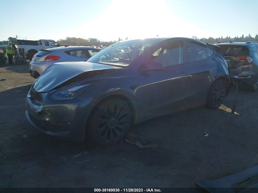 VIN 7SAYGDEF2PF593751 2023 TESLA MODEL Y