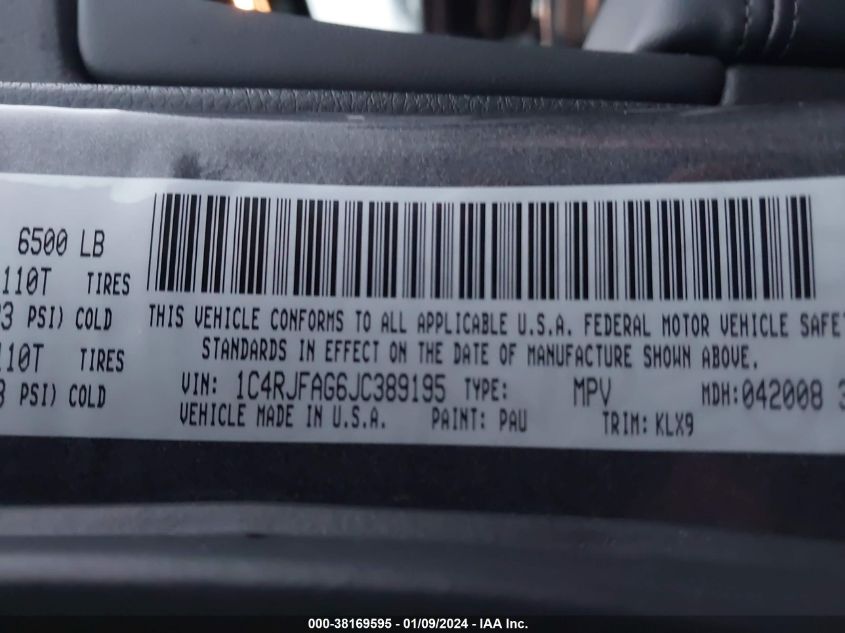 2018 JEEP GRAND CHEROKEE LAREDO E 4X4 - 1C4RJFAG6JC389195