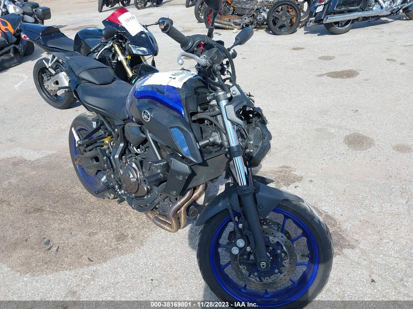 VIN JYARM27E6JA001850 2018 YAMAHA MT07