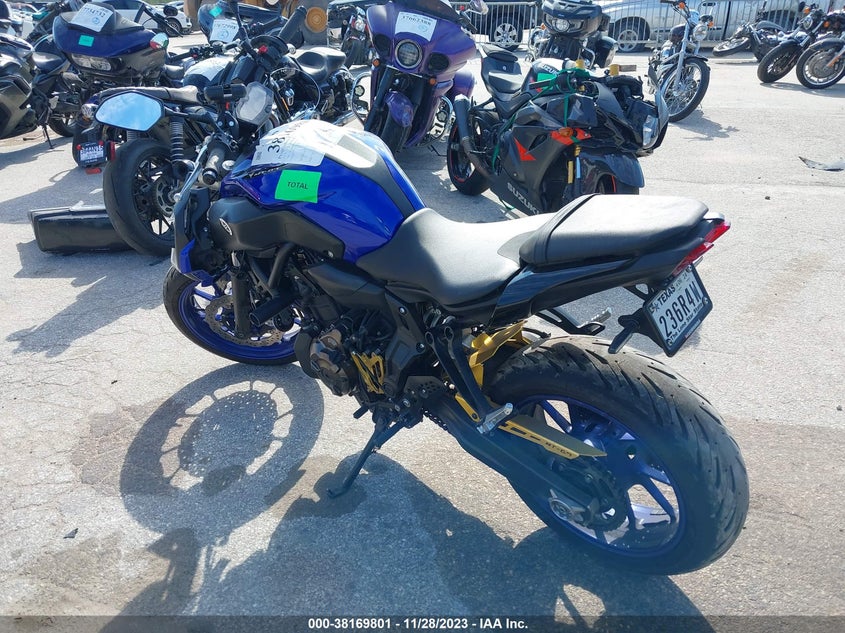 VIN JYARM27E6JA001850 2018 YAMAHA MT07