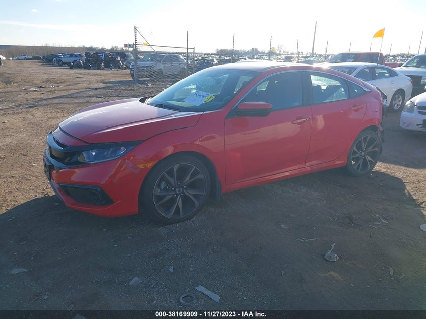 VIN 2HGFC2F81KH544632 2019 HONDA CIVIC SPORT
