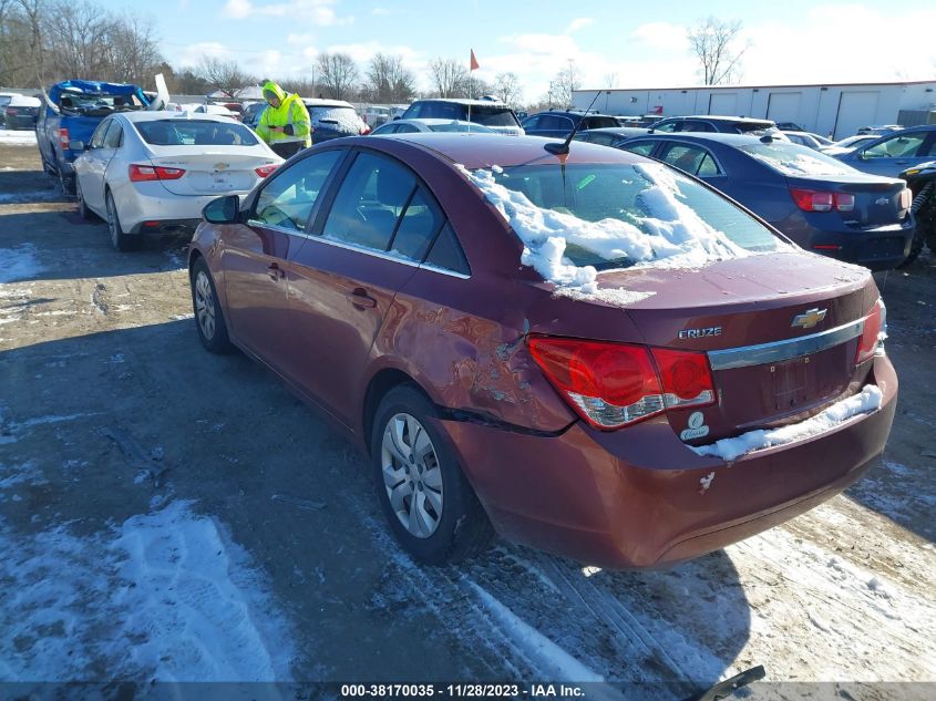 1G1PC5SH4C7284307 | 2012 CHEVROLET CRUZE