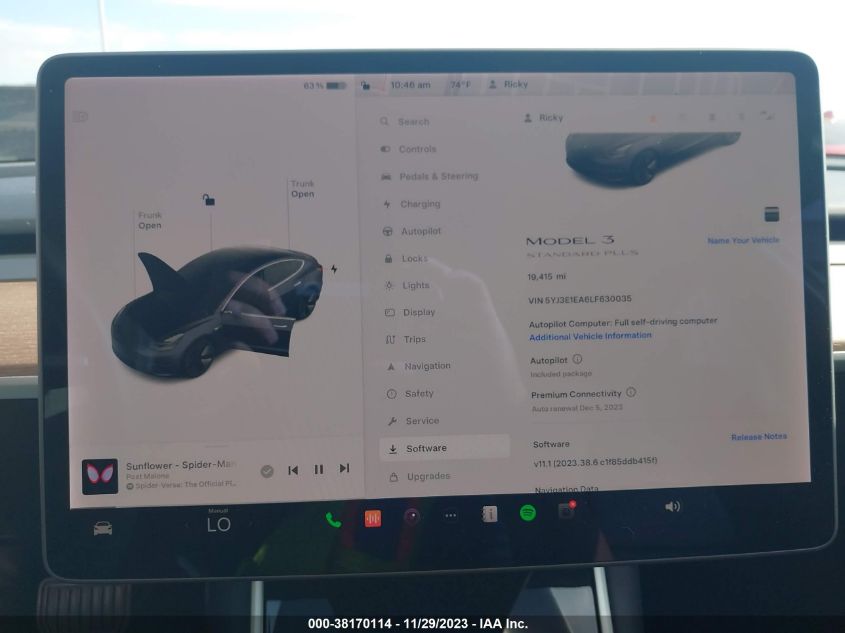 2020 TESLA MODEL 3 - 5YJ3E1EA6LF630035