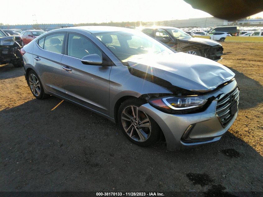 2017 HYUNDAI ELANTRA LIMITED - 5NPD84LF9HH028881