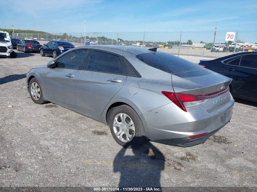 VIN 5NPLM4AG4MH021320 2021 HYUNDAI ELANTRA SEL